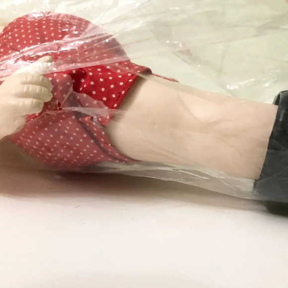 Vtg 1990 Fibre Craft Billie Peppers Porcelain Look Santa 14 Inch Plastic Doll - Picture 9 of 13